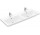 Umývadlo nábytkové dvojitý Villeroy & Boch Subway 3.0, 130x47cm, z prepadom, 2 otwory na armatúru, Weiss Alpin CeramicPlus