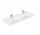 Umývadlo nábytkové dvojitý Villeroy & Boch Subway 3.0, 130x47cm, bez prepadu, 2 otwory na armatúru, Weiss Alpin CeramicPlus