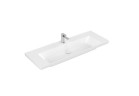 Umývadlo nábytkové Villeroy & Boch Subway 3.0, 130x47cm, bez prepadu, otvor na armatúru, Weiss Alpin CeramicPlus