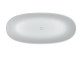 Vaňa voľne stojaca Riho Oval, 160x72cm, Solid Surface, biela