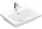 Umývadlo závesné Villeroy & Boch Subway 3.0, 55x44cm, z prepadom, otvor na armatúru, Weiss Alpin CeramicPlus