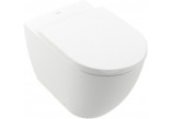 Misa na postavení WC Villeroy&Boch Subway 3.0, 60x37cm, bez kołnierza, TwistFlush, Stone White CeramicPlus