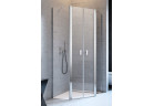 Sprchový kút symetrická Radaway Nes PTD 90x90cm, dverí dvojdielny, sklo číre, profil chróm