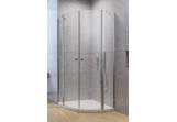 Štvrťkruhový sprchovací kút Radaway Eos PDD I, časť pravé, 80cm, sklo číre, profil chróm