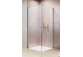 Štvrťkruhový sprchovací kút Radaway Eos PDD I, časť pravé, 100cm, sklo číre, profil chróm