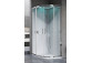 Sprchový kút Novellini EON masażowo-parný, 90x90 cm, saténové profily, sklo S povrchom Crystal Clear- sanitbuy.pl
