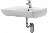 Umývadlo závesné Cersanit Etiuda, 66x55cm, dla osób z ograniczoną sprawnością ruchową, z prepadom, otvor na batériu, biela