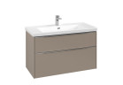 Skrinka podumývadlová Villeroy&Boch Subway 3.0. 973x576x462mm, 2 szuflady, taupe