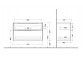 Skrinka podumývadlová Villeroy&Boch Subway 3.0. 973x576x462mm, 2 szuflady, taupe