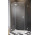Dverí kúty Radaway Essenza Pro White KDJ 110, ľavé, 1100x2000mm, sklo číre, biele profily