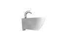 Závesný bidet Kerasan Aquatech, 55x36,5cm, z prepadom, otvor na batériu, biely