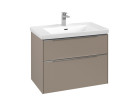 Skrinka podumývadlová Villeroy&Boch Subway 3.0. 772x576x462mm, 2 szuflady, taupe
