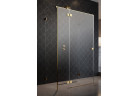 Front pre sprchový kút Radaway Essenza Pro Gold KDJ+S 90, ľavé, Krídlové, sklo číre, 900x200mm, profil zlatý