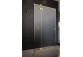 Front pre sprchový kút Radaway Idea Black KDJ+S 160, pravé, posuvné, sklo číre, 1600x2005mm, profil čierna
