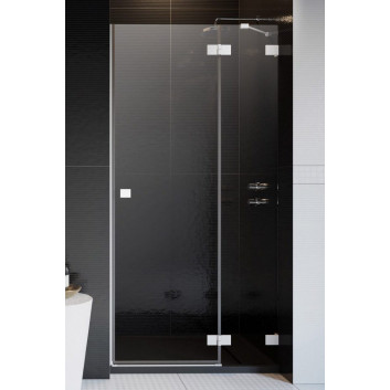 Dverí do sprchy pięciokątnej Radaway Essenza Pro Black PTJ, ľavé, čierna profil