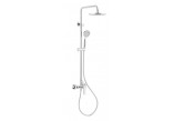 Sprchový set KFA Tanzanit, na stěnu, 2 výstupy vody, Horná sprcha 230mm, sluchátko 3-funkčná, chróm