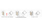 Krídlové dvere Huppe Design pure 4-uholník, 800mm, uniwersalne, Anti-Plaque, profil chróm eloxal