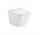 Súprava misa WC závesné, Roca Gap Square Rimless Compacto 48×34 cm, s pozvoľným sklápaním sedadlo slim, biela