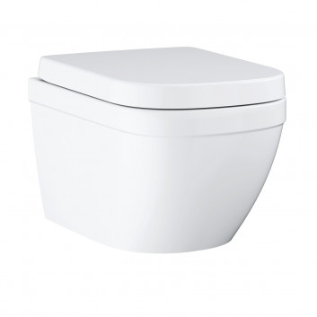 Závesné wc Grohe Euro Ceramic, 49x37cm, bezkołnierzowa, alpská bielaa