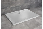 Akrylátátová sprchová vanička Radaway Doros D 100x80cm, pravouhlý, stone biely