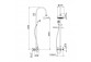 Sprchový set Bruma Adamastor, na stěnu, Horná sprcha 250x250mm, Batéria páková, sluchátko 1-funkčná, chróm