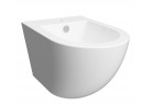 Závesný bidet Omnires Ottawa, 49x37cm, z prepadom, biely lesklá