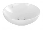 Umývadlo na postavenie na dosku Villeroy & Boch Loop & Friends, okrúhla, 42cm, bez prepadu, Weiss Alpin CeramicPlus