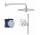 Podomietkový Sprchový set Grohe Grohtherm Smartcontrol, s termostatom, 2 výstupy vody, chróm
