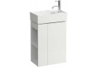 Skrinka pod umywalkę Laufen Kartell by Laufen, 44x27cm, dverí pravé, dla umywalki 815334, biely matnéný