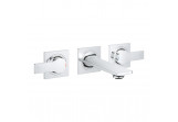 Umyvadlová batéria 3-otvorová Grohe Allure, podomietková, výtokové rameno 150mm, chróm