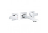 Umyvadlová batéria 3-otvorová Grohe Allure, podomietková, výtokové rameno 208mm, chróm