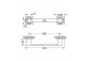 Držák dvojitý Grohe Allure, 46cm, nástenný, obracany, chróm