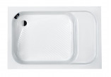 Sprchová vanička pravouhlý Sanplast Classic B/CL 80x120x15+STB biew, 80x120cm, akrylátové, biely