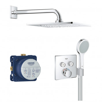 Sprchový set Grohe Tempesta 210, podomietkový, Batéria termostatická, z a sprchovou hlavou sprchovým, chróm