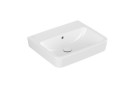 Umývadlo na postavenie na dosku Villeroy & Boch O.novo, 55x46cm, z prepadom, bez otvoru pre batériu, Weiss Alpin CeramicPlus