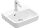 Umývadlo závesné Villeroy & Boch O.novo, 50x37cm, z prepadom, otvor na batériu, Weiss Alpin AntiBac CeramicPlus