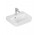 Umývadlo závesné Villeroy & Boch O.novo, 45x37cm, z prepadom, otvor na batériu, Weiss Alpin AntiBac CeramicPlus