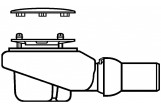 Opdływ Villeroy & Boch Tempoplex Plus Compact, 90mm, chróm