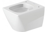 Závesné wc wc Duravit Viu Compact, 48x37cm, Rimless, bez rantu, upevnenie Durafix, HygieneGlaze - biela