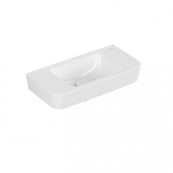Umývadlo závesné Villeroy&Boch O.novo, 50x25cm, z prepadom, bez otvoru pre batériu, Weiss Alpin