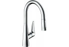 Drezová batéria Hansgrohe Talis M51, páková, výška 400mm, výsuvná sprcha, 2jet, sBox, chróm