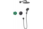 Sprchový set Hansgrohe Raindance S 240 1jet ShowerSelect, podomietkový, Batéria termostatická, Horná sprcha 24cm, sluchátko 3-funkčná, čierna matnéný