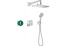 Sprchový set Hansgrohe Croma E 280 1jet Ecostat E, podomietkový, Batéria termostatická, Horná sprcha 28x17cm, sluchátko 3-funkčná, chróm
