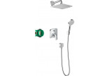 Sprchový set Hansgrohe Croma 280 1jet Ecostat S, podomietkový, Batéria termostatická, Horná sprcha 28cm, sluchátko 3-funkčná, chróm