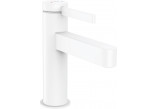 Umyvadlová batéria Hansgrohe Finoris, na postavení, páková, 100 s umývadlovou výpusťou Push-Open, čierna matnéný