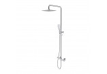 Sprchový set Omnires Sacramento, na stěnu, 2 výstupy vody, Horná sprcha 25x25cm, sluchátko 3-funkčná, chróm