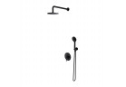 Sprchový set Omnires Y, podomietkový, 2 výstupy vody, Horná sprcha 20cm, sluchátko 5-funkcyjna, čierna