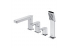 Vaňová batéria 4-otvorová Omnires Baretti, na postavení, 2 výstupy vody, výtokové rameno 175mm, chróm