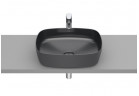 Roca Inspira Soft umývadlo 50x37 cm obdĺžniková na dosku - onyx