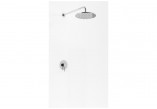 Sprchový set Kohlman Axel, podomietkový, 2 výstupy vody, Horná sprcha 20cm, sluchátko 1-funkčná, chróm